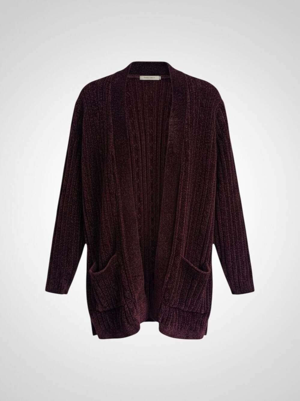 Matty M Burgundy Chenille Cardigan, Size L